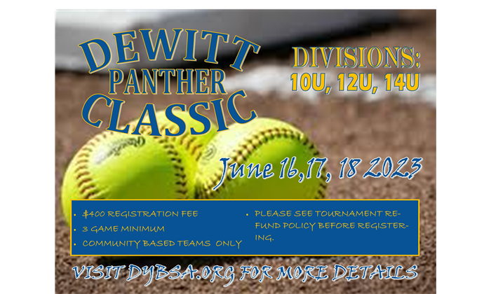 DeWitt Panther Classic (Softball) - July 16-18, 2023