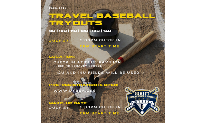 Travel Baseball Tryouts